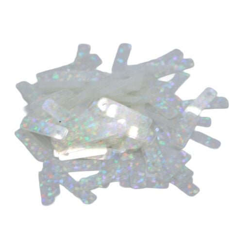 Knit Me Baget Pul 15mm 50gr Şeffaf Beyaz Hologramlı