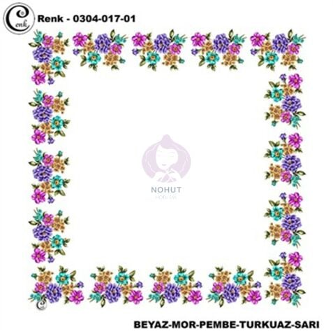 Cenk Yazma Oyalık Desenli 90cm