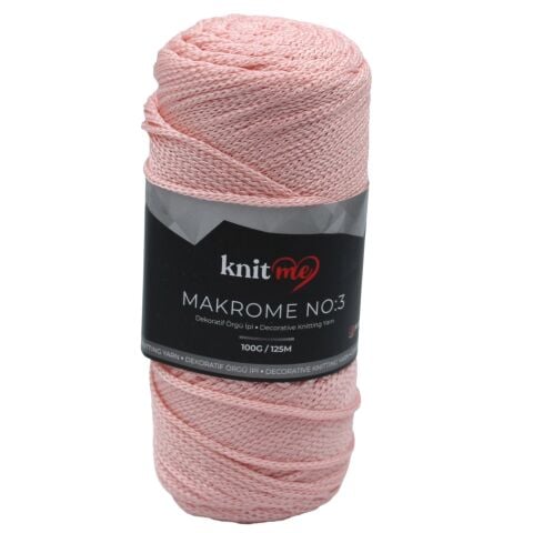 Knit Me Polyester Makrome No: 3mm 100gr P704