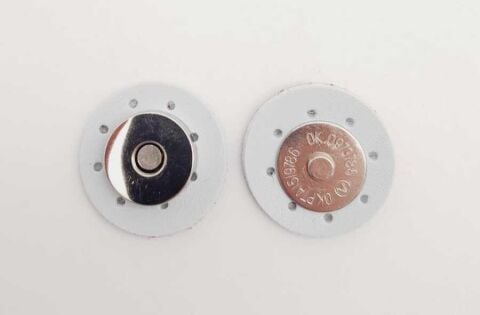 Suni Derili Çanta Çıtçıtı Beyaz