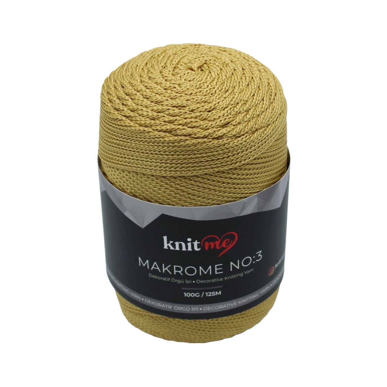 Knit Me Polyester Makrome No: 3mm 100gr 3010