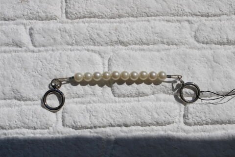 İncili Uzatma 20cm Gümüş