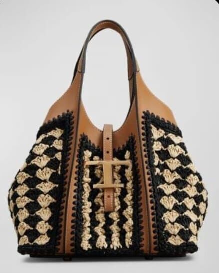 S. Deri Kova Tipi (Tods Model) Tokalı Cüzdanlı 4lü Çanta Seti Kahve