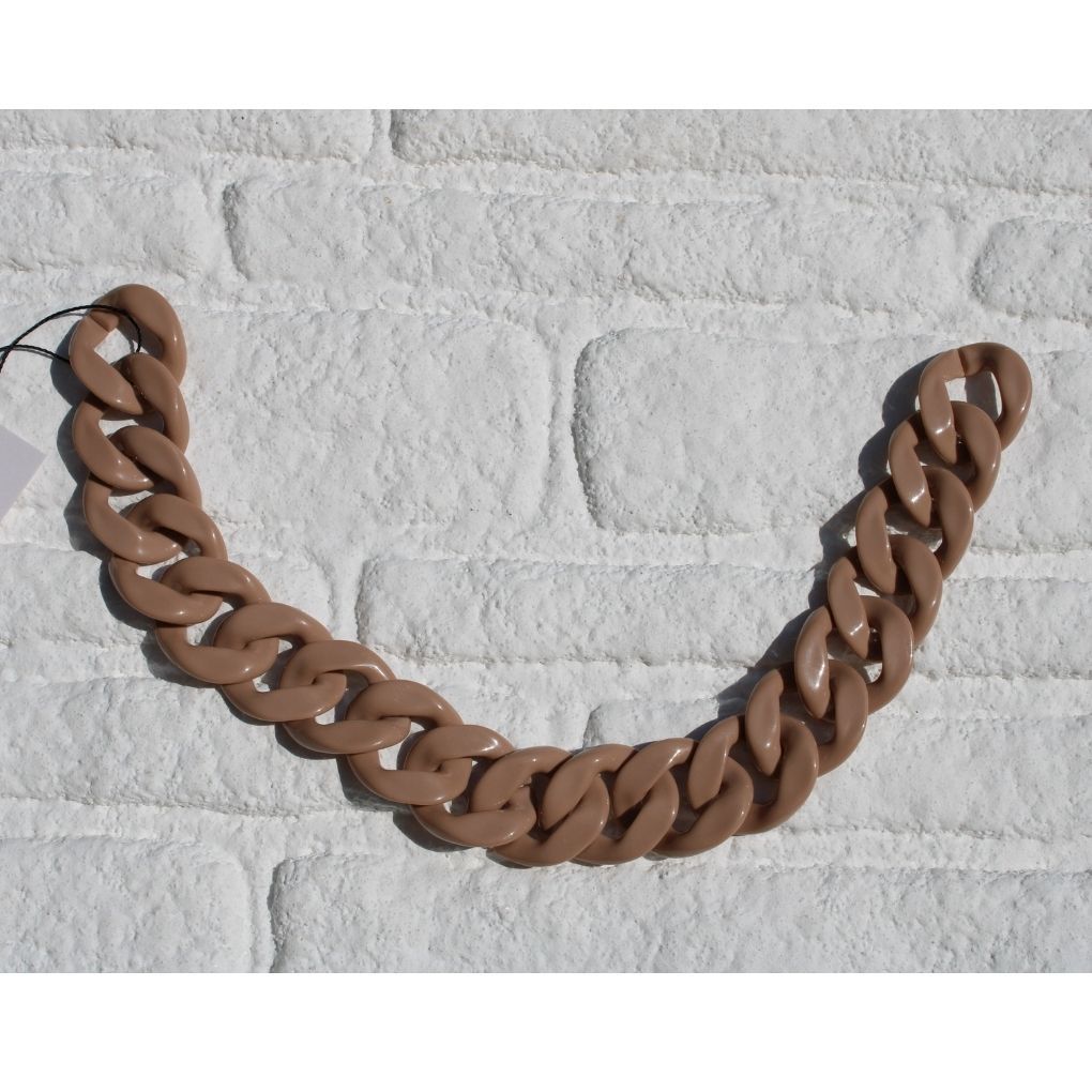 Akrilik Çanta Zinciri 42cm Sütlü Kahve