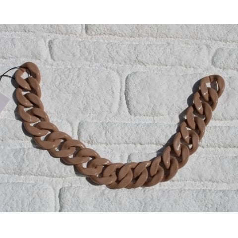 Akrilik Çanta Zinciri 42cm Sütlü Kahve