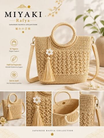 Knit Me Miyaki Rafya 100gr. 300mt. 103 Duman Gri