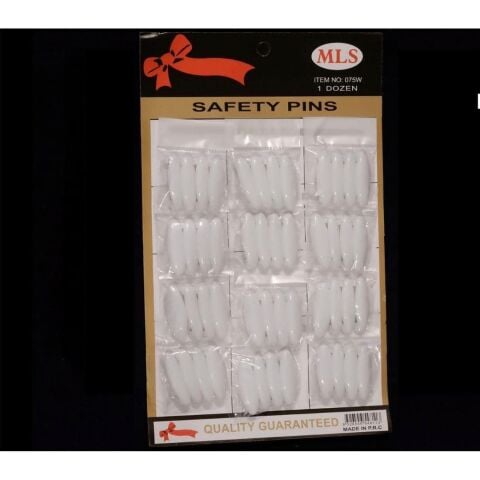 Eşarp Çengelli İğnesi 4lü Beyaz