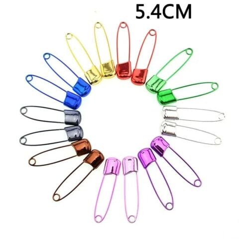 Renkli Emniyetli Çengelli İğne Kare 10lu