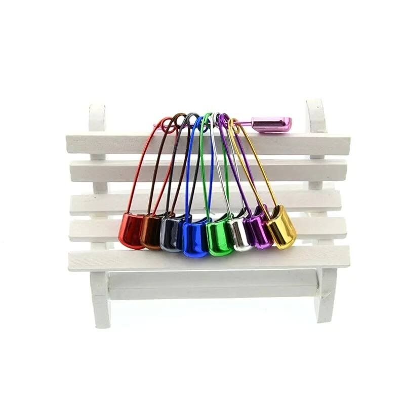 Renkli Emniyetli Çengelli İğne Kare 10lu