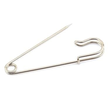 Çengelli İskoç Etek İğne 6,5cm Gümüş