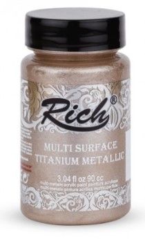 Rich Multi Surface Titanyum Metallic 90cc 4379 Barok Bej