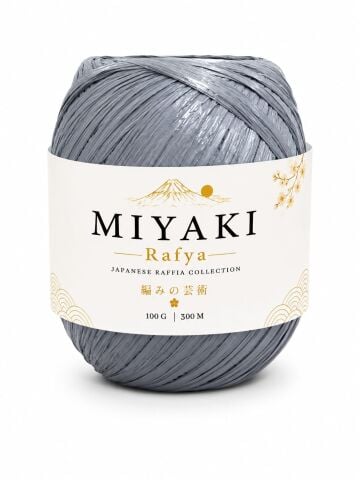 Knit Me Miyaki Rafya 100gr. 300mt. 109 Koyu Gri