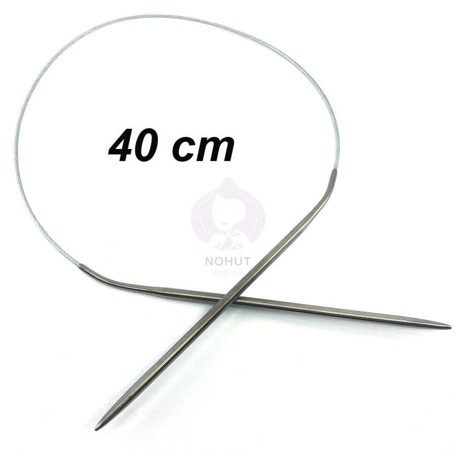 Sultan Çelik Telli Misinalı Şiş 40cm No:8