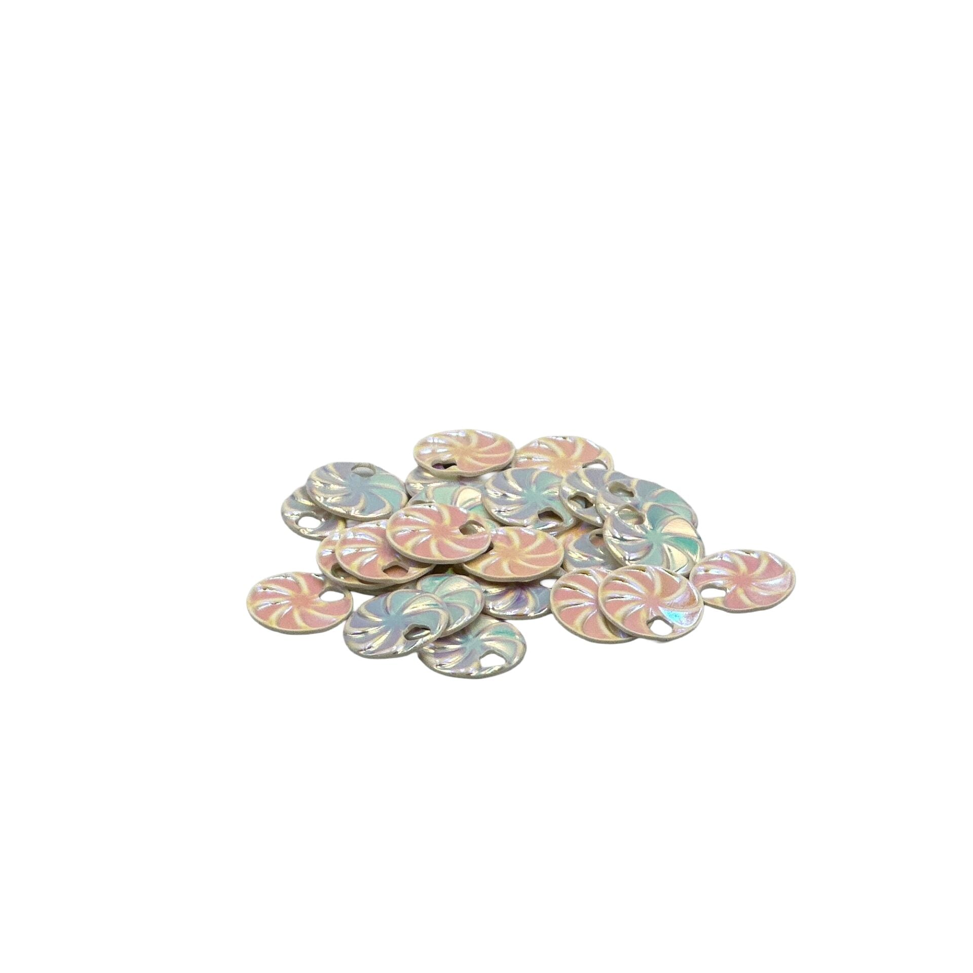 Pulsan Sedefli Çarkıfelek Pul 15mm 50gr Krem