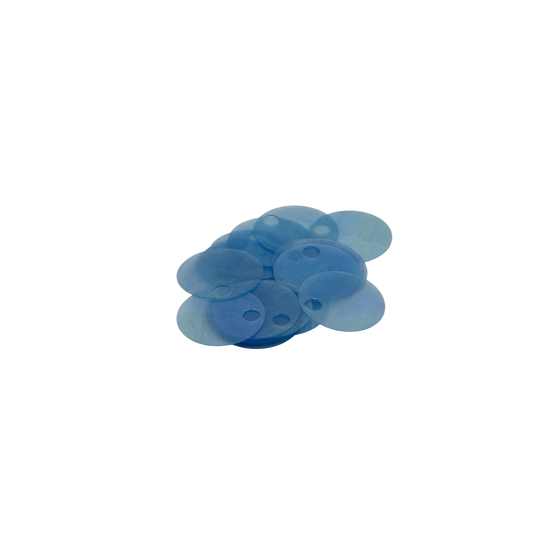 Pulsan Şeffaf Pul 20mm 50gr Sedefli Mavi