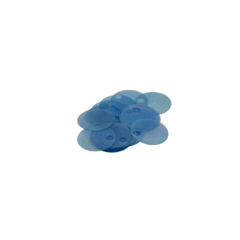 Pulsan Şeffaf Pul 20mm 50gr Sedefli Mavi