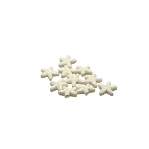 Akrilik Deniz Yıldızı Beyaz 2cm 10lu Paket