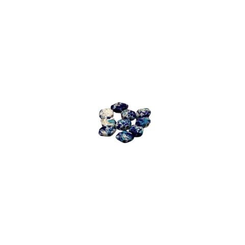 Howlite ( Havlit ) Doğal Taş Lacivert İstiridye 1cm 10lu Paket