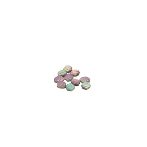 Howlite ( Havlit ) Doğal Taş Pastel İstiridye 1cm 10lu Paket