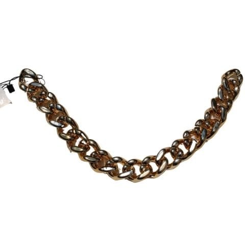 Akrilik Geçmeli Zincir Tekli 40cm Gold