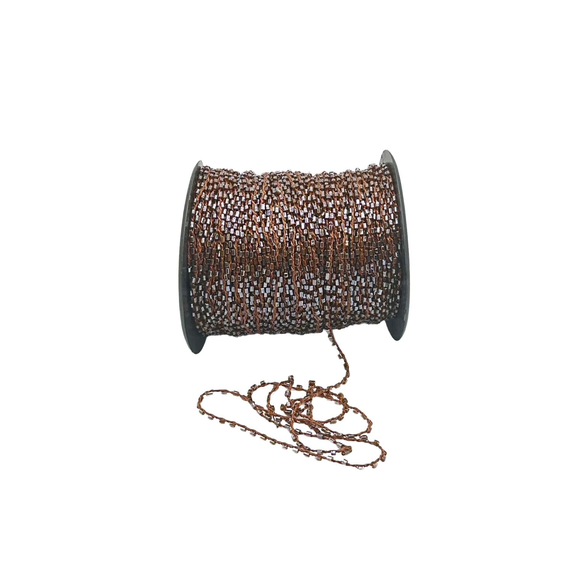 Re-Tailor Lumiere Cam Kesme Kum Boncuk İp 110 Parlak Kahve 260gr 104mt