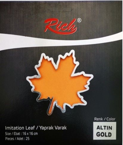 Rich Yaprak Varak 25ad. Altın