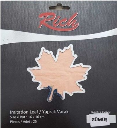 Rich Yaprak Varak 25ad. Gümüş