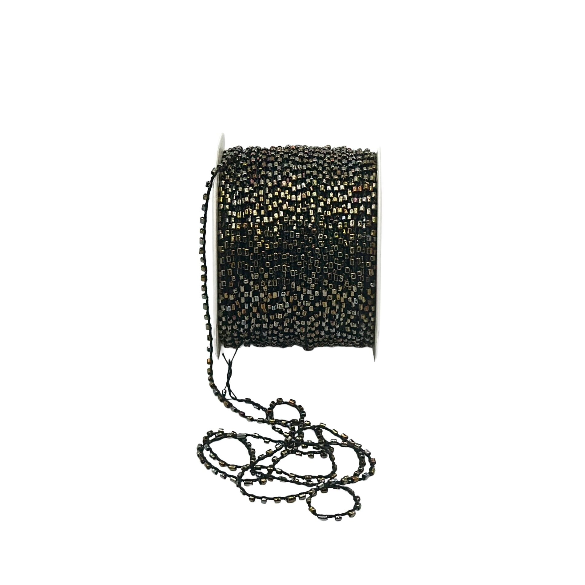 Re-Tailor Lumiere Cam Kesme Kum Boncuk İp 118 Multi Siyah 300gr 120mt