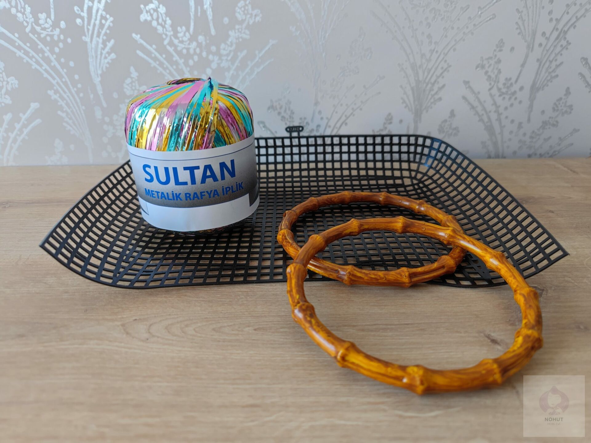 Sultan Metalik Raffia Gökkuşağı 103