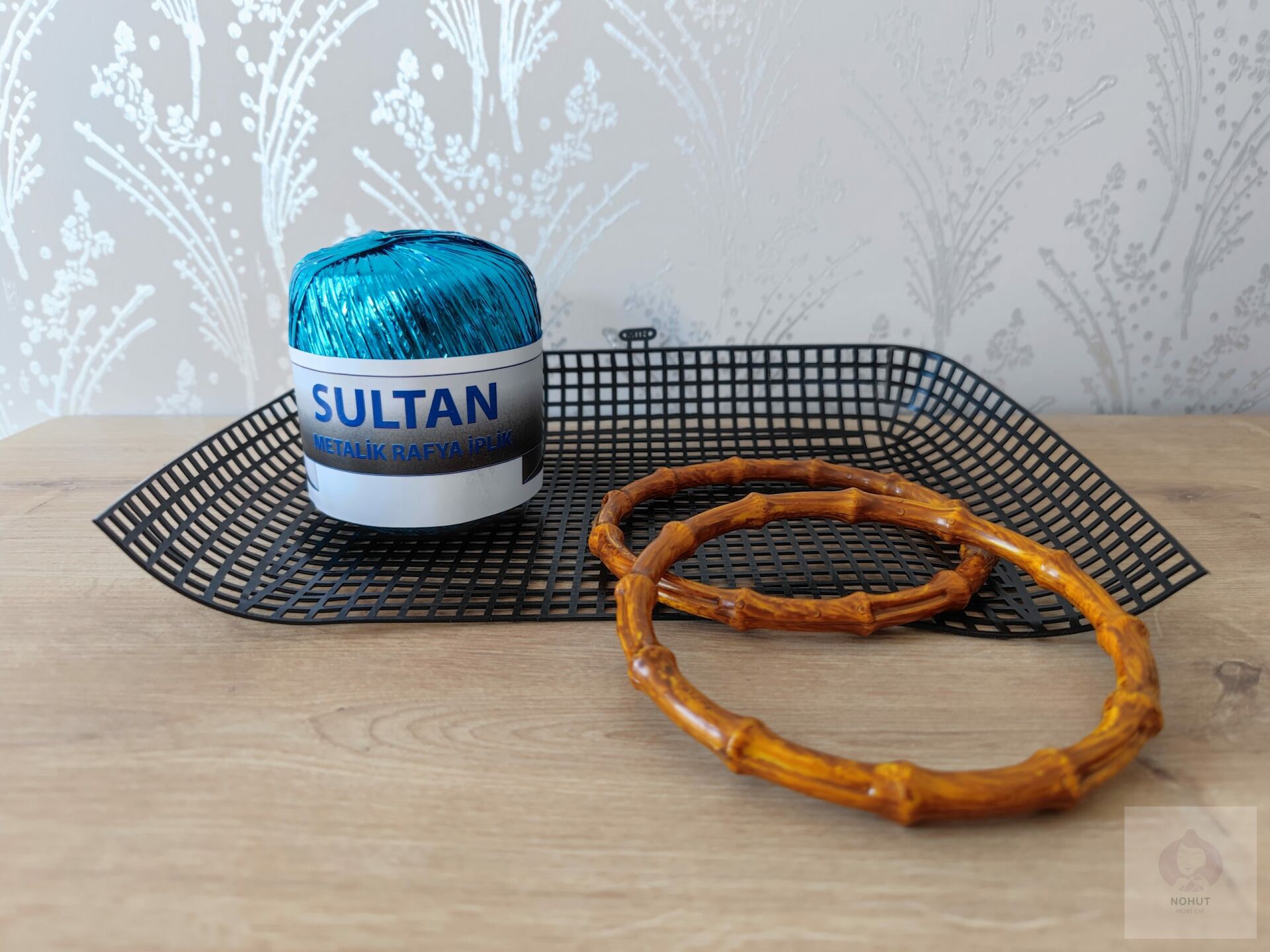 Sultan Metalik Raffia Camgöbeği 110