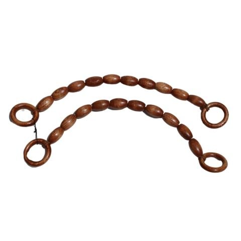 Ahşap Boncuklu Çanta Sapı Taba 50cm Çf.