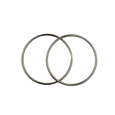 Metal Yuvarlak Çanta Sapı Çift 16cm Siyah