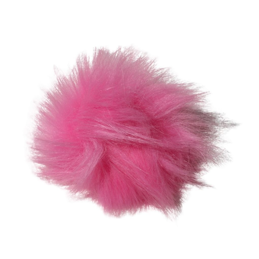 Tavşan Tüyü Ponpon Şeker Pembe