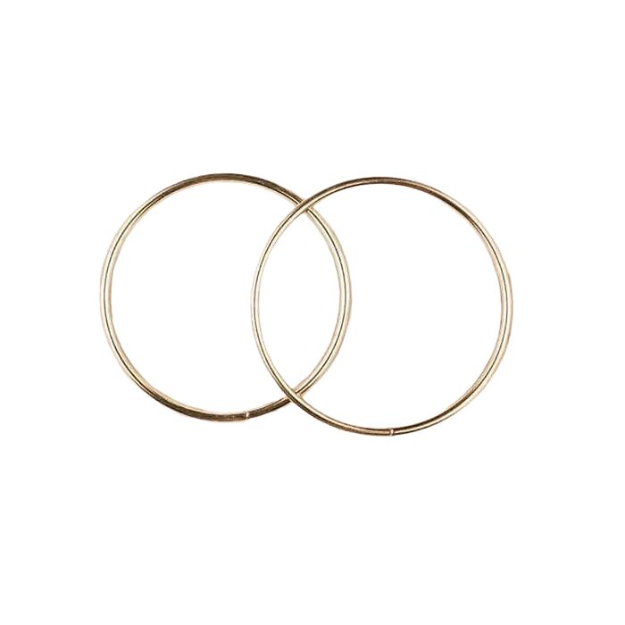 Metal Yuvarlak Çanta Sapı Çift 16cm Gold