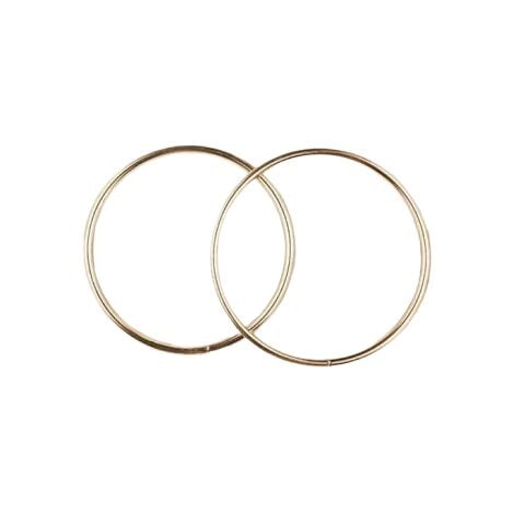 Metal Yuvarlak Çanta Sapı Çift 16cm Gold