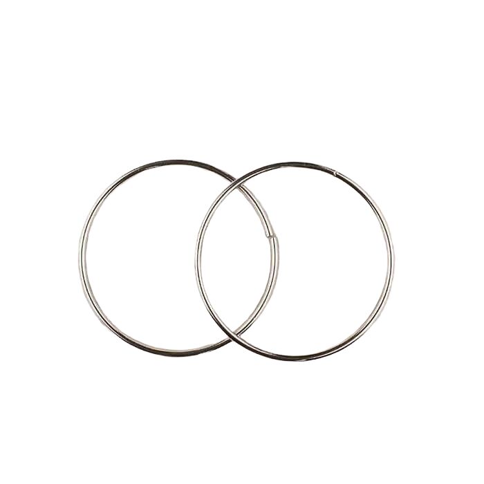 Metal Yuvarlak Çanta Sapı Çift 13,5cm Nikel