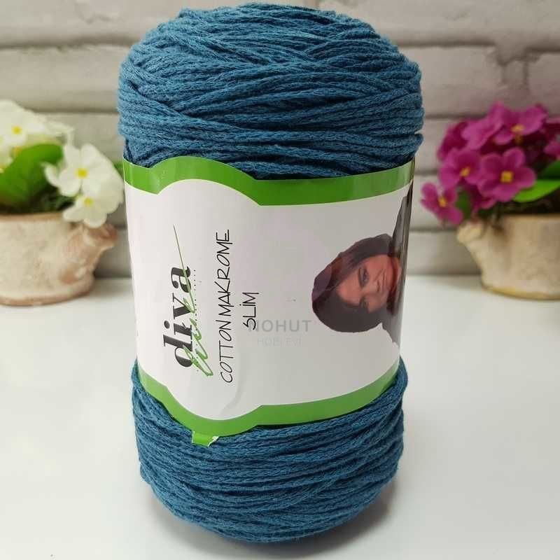 Diva Cotton Makrome İnce 10328 Petrol