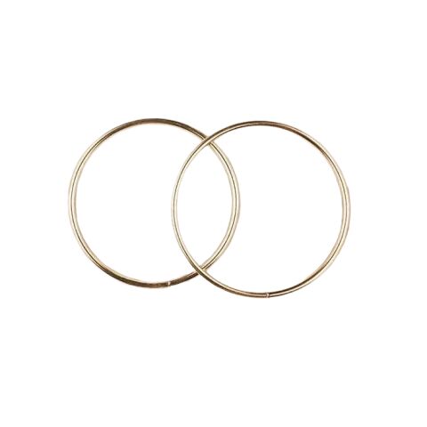 Metal Yuvarlak Çanta Sapı Çift 12,5cm Gold