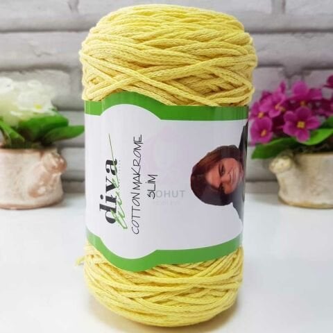 Diva Cotton Makrome İnce 215 Bebe Sarı