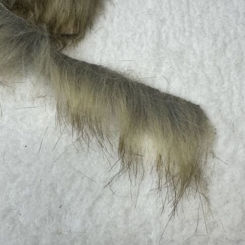 Tavşan Tüyü Kürk Metrelik 1,2cm 1mt Bej Kahve