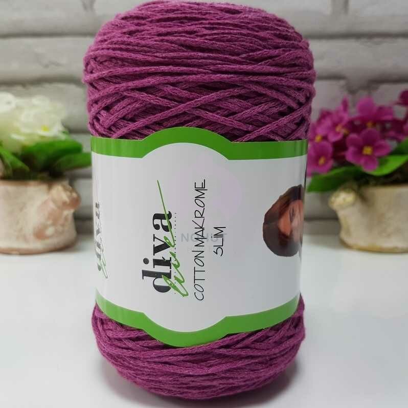 Diva Cotton Makrome İnce 60 Mürdüm