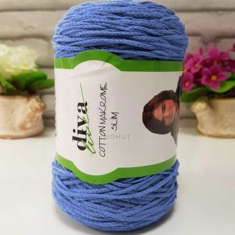 Diva Cotton Makrome İnce 1256 Mavi