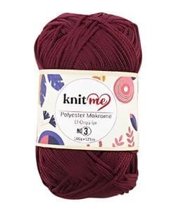 Knit Me Polyester Makrome No: 3mm 100gr 6380