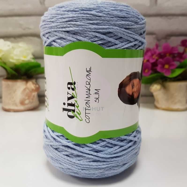 Diva Cotton Makrome İnce 214 Bebe Mavi