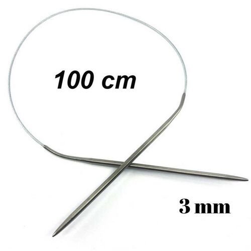 Misinalı Metal Şiş 100cm 3mm