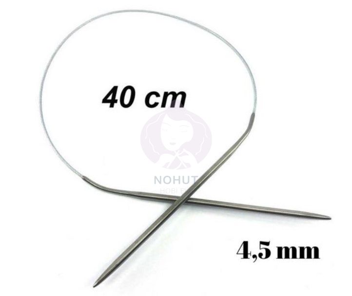 Misinalı Metal Şiş 40cm 4,5mm