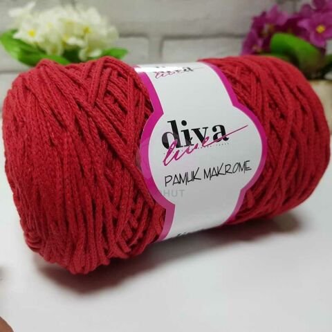 Diva Pamuk Makrome  2126 Kırmızı