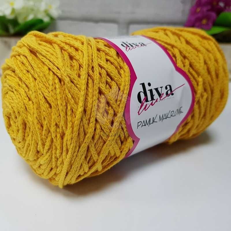 Diva Pamuk Makrome 2123 Sarı
