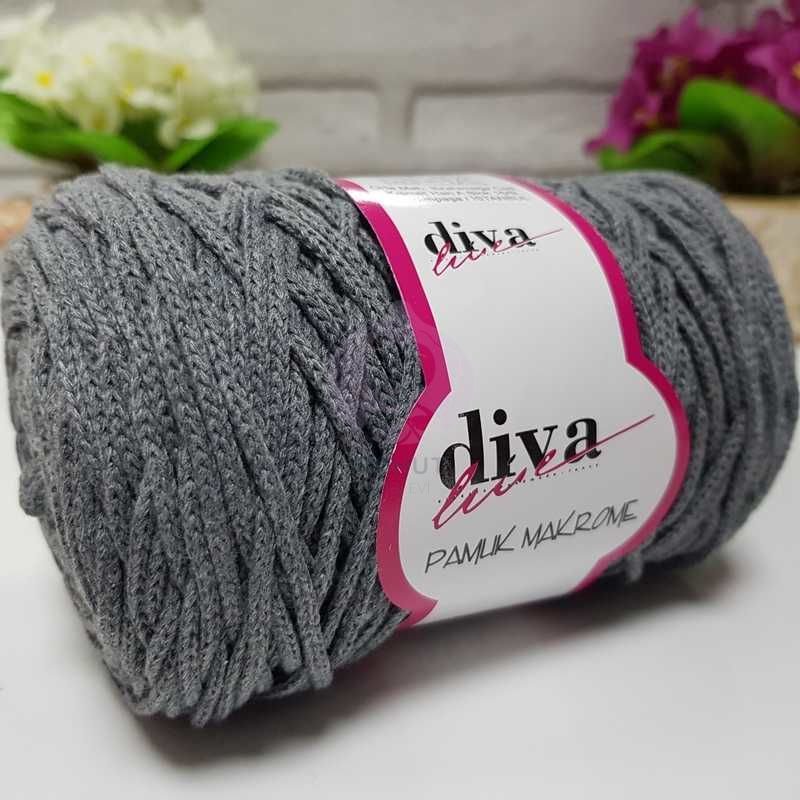 Diva Pamuk Makrome 194 Orta Gri