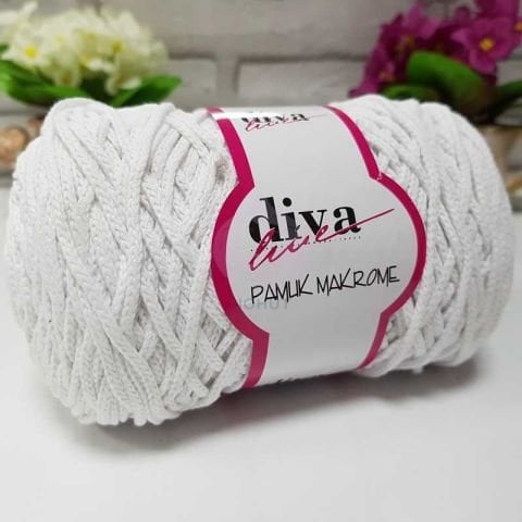 Diva Pamuk Makrome 2101 Beyaz